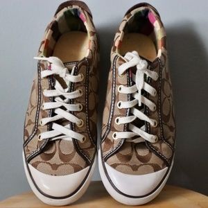 Coach Canvas Signature Logo Sneakers